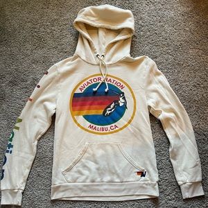 Aviator Nation cream color sweatshirt